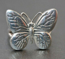 Belle Bague En Argent 925 Représentant Un Papillon - T52 - D.18.4mm - Butterfly Silver Ring - Bagues