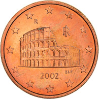 Italie, 5 Euro Cent, The Flavius Amphitheatre, 2002, SPL+, Copper Plated Steel - Italie