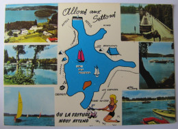 FRANCE - NIEVRE - MONSTAUCHE-les-SETTONS - Carte Du Lac Et Vues - Montsauche Les Settons
