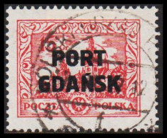 1926-1927. DANZIG. Polnische Post Im Hafen Von Danzig (port Gdansk). PORT GDANSK Overprint 8,7... (MICHEL 17) - JF544098 - Port Gdansk