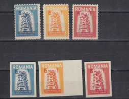 Anti-Europa 1956 Romania 3v Perforated & Imperforated  ** Mnh (59233) - 1958