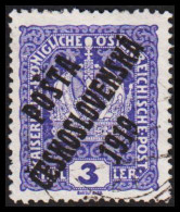 1919. CESKOSLOVENSKO. POSTA CESKOSLOVENSKA 1919 On 3 HELLER. ÖSTERREICH.  - JF544267 - Used Stamps