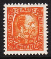 __1902. ISLAND. King Christian IX. 3 Aur Orange Hinged, Beautiful Centering. (Michel 35) - JF544350 - Ongebruikt