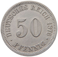 GERMANY EMPIRE 50 PFENNIG 1876 B #t031 0637 - 50 Pfennig