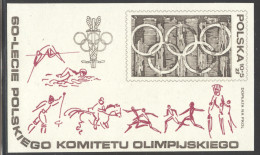 Poland, 1979, Olympic Games, Polish Olympic Committee, Sports, MNH, Michel Block 74 - Nuovi