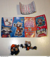 MARVEL HEROES Rocket Raccoon VV402 + BPZ KINDER ITALIA 2020 Ferrero - Cartoni Animati