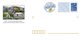 045 Enveloppes Prêt à Poster PAP 08 Ardennes Elan Diverses Vues Le Pays De Saint Roger Office De Tourisme Du Val De Bar - Prêts-à-poster: Repiquages /Logo Bleu