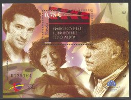 Spain, 2002, Film, Movies, Cinema, Espana Stamp Exhibition, MNH, Michel Block 107 - Nuovi