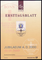 Ersttagsblätter ETB Bund Jahrgang 2000 Nr. 1 - 53 Komplett - Autres & Non Classés