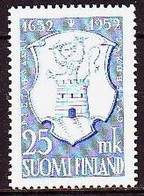 1952. Finland. 300th Anniversary Pietarsaari (Jakobstad) - Coat Of Arms. MNH. Mi. Nr. 410 - Neufs