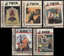 4626/4630**(BL244) - 70ans De L'hebdomadaire Tintin / 70 Jaar Van Het Weekblad Kuifje / 70 Jahre Wochenmagazin Tim - Philabédés (cómics)