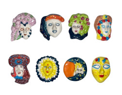 Série Complète De 8 Fèves Pasquier - Masques De Venise - Regio's