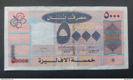 BANKNOTE LEBANON لبنان LIBAN 2008 5000 LIVRES  VERY FINE - Libano