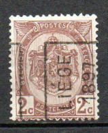 122 Voorafstempeling Op Nr 55 - LIEGE 1897 - Positie A - Rolstempels 1894-99