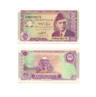 Pakistan 5 Rupees 1997 P-44 UNC 50th Anniversary Independence Commemorative - Pakistan