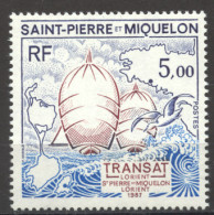 St Pierre And Miquelon, 1987, Sailing Regatta, Sports, MNH, Michel 545 - Neufs