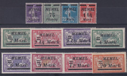 Memel     14/17 * - Unused Stamps