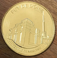 63 ORCINES PUY DE DOME TEMPLE DE MERCURE MDP 2017 MÉDAILLE MONNAIE DE PARIS JETON TOURISTIQUE MEDALS COINS TOKENS - 2017