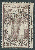 1926 CIRENAICA USATO PRO ISTITUTO COLONIALE 5 CENT - RA12-3 - Cirenaica