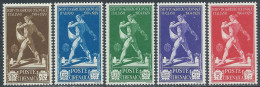 1928 CIRENAICA PRO SOCIETA ISTITUTO AGRICOLO 5 VALORI MNH ** - RA29-3 - Cirenaica