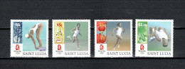 St. Lucia 2008 Olympic Games Beijing, Set Of 4 MNH - Ete 2008: Pékin