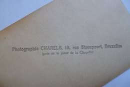 Carte Photo  -  Mère Et Enfant   -  Photogaphie CHARELS  -  19, Rue Steenpoort  -  BRUXELLES  -  Belgique - Petits Métiers