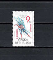 Czech Republic 2006 Olympic Games Turin Torino, Stamp With Winner Overprint MNH - Hiver 2006: Torino