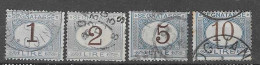 Italien - Selt./gest. Bessere "Portomarken" Aus 1870/1974 - Michel 11/14! - Postage Due