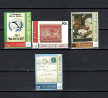 St. Vincent 2006 Olympic Games Turin Torino Set Of 4 MNH - Invierno 2006: Turín