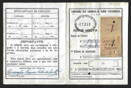 Round-trip Railway Ticket Summer Vacations. Ticket From Lisbon To Redondo, Alentejo And Back 1963.Hin- Und Rückfahrt Mit - Mundo