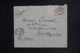 GRANDE BRETAGNE - Enveloppe De Londres Pour La France En 1885 - Bord De Feuille - L 151321 - Briefe U. Dokumente
