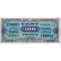 France, 100 Francs, Drapeau/France, 1945, 18599180, TB+, Fayette:VF25.4 - 1945 Verso Frankreich