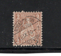 1874, 2 Rp. Rotbraun , Luxus  Zentr. Sehr Klar  " ROMANSHORN-18.9.74 " Foto Befund " Urs Hermann ", SBK Fr. 280,  #1807 - Used Stamps