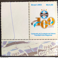 C 2542 Brazil Personalized Stamp Grêmio Football 2003 White Vignette Logo Right - Personnalisés