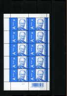 België F 3382 - Koning Albert II - 0.70 Blauw - Velletje Van 10 - 2005 - Plnr 2 - 1993-2013 Koning Albert II (MVTM)