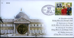 België 2828 NUM - Numisletter - 40 Jaar Koninklijk Huwelijk - Mariage Royal - Roi Albert - Reine Paola - 1999 - Numisletter