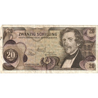 Billet, Autriche, 20 Schilling, 1967, 1967-07-02, KM:142a, B+ - Autriche