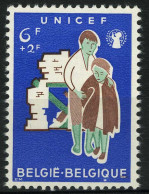 België 1158 ** - Vlek Onder Q - Tache Sous Le Q - 1931-1960