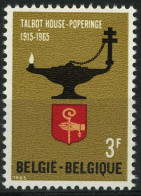 België 1336-V ** - Witte Stip Boven 1965 - Point Blanc Au-dessus De 1965 - 1961-1990