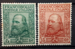 Italy 1910 Garibaldi MintH Michel Nrs 95-96 Sassone Nrs 87-88 (it-6-1) - Ongebruikt