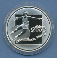 Weißrussland 20 Rubel 2000 Olympia Diskus, Silber, KM 52 PP In Kapsel (m4328) - Belarus