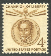 912 USA 1958 Simon Bolivar MNH ** Neuf SC (USA-366) - Neufs