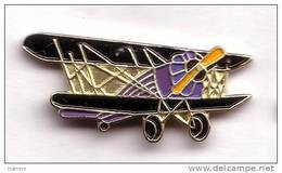 T232 Pin's Avion Type Mermoz Aviation Bi-plan - Signé Buggy Achat Immédiat - Aviones