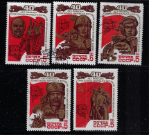 RUSSIA 1985  SCOTT #5349-5353  USED - Gebraucht