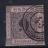 BADEN 1851 - Canceled - Mi 4a - Other & Unclassified