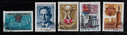 RUSSIA 1986 SCOTT #5478-5480,5487,5489 USED - Gebraucht