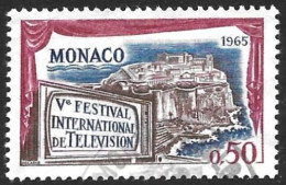 MONACO -  TIMBRE N° 669  - Ve FESTIVAL INTERNATIONAL DE TELEVISION  OBLITERE  -  1964 - Gebruikt