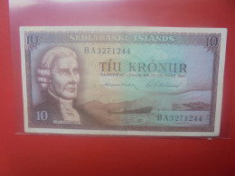 ISLANDE 10 KRONUR 1957 Circuler (B.33) - Iceland