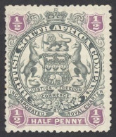 Rhodesia Sc# 50 MH 1897 ½p Coat Of Arms - Rhodésie Du Nord (...-1963)