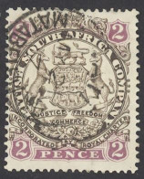 Rhodesia Sc# 28 Used 1896 2p Coat Of Arms - Rhodésie Du Nord (...-1963)